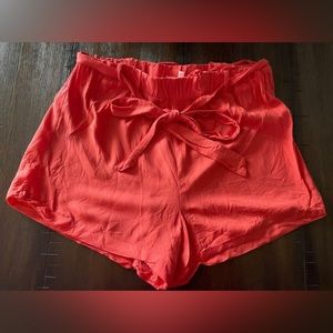 Women’s Coral Colored Shorts- Size Medium